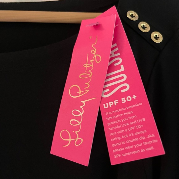 NEVER WORN BLACK LILLY PULITZER DRESS‼️🖤🖤🖤 - Picture 4 of 6